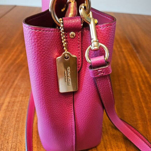 COACH Small Town Bucket Bag, Bright Violet - Picture 10 of 11